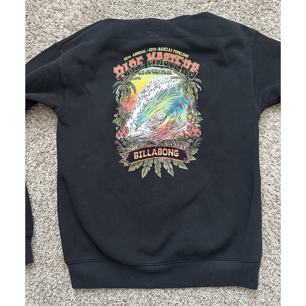 Billabong 49th Annual 2019 Pipe Masters Oahu, Hawaii Small Hoodie Sleeve Roses